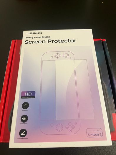 Nintendo switch 2 with case and screen protectors