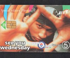 2000 Great Britain British Telecom (BT) UK3 Pepsi Chart On Channel 5 - 1 Usher (Siemens - S37) Phone Card