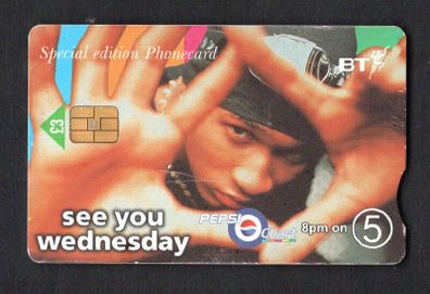 2000 Great Britain British Telecom (BT) UK3 Pepsi Chart On Channel 5 - 1 Usher (Siemens - S37) Phone Card