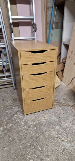 L-shaped / Corner Office Desk + Drawer Unit