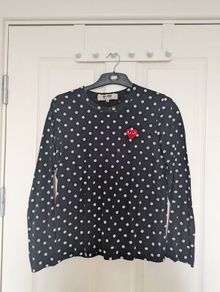 Comme Des Garsons Play Shirt polkadot