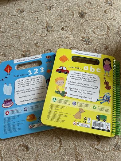 Wipeable writing books