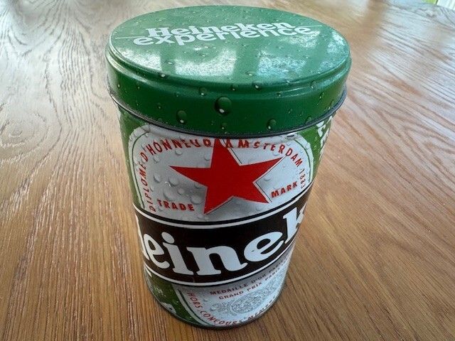 Small Heineken 0.25L Glass & Tin Can (New)