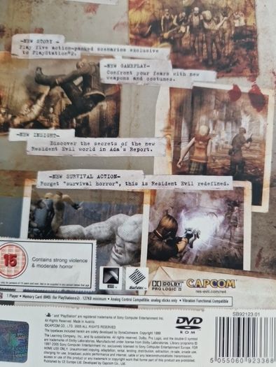 Resident Evil 4 Limited Edition Tin PlayStation2 Ps2 Games Original