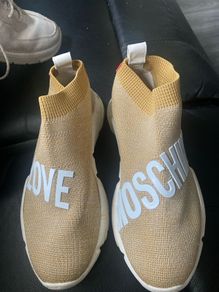 Moschino Love Gold Sneakers