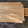Oak dining table- two built in drawers Image 3