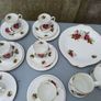 Vintage Royal Standard Red Velvet Pattern Teaset Image 4