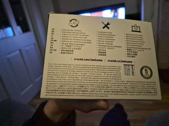 Crucial P3 plus 4TB SSD