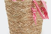 Wicker straw bag