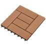 22 pcs Decking Tiles 30x30 cm 2 sqm WPC Black Image 3