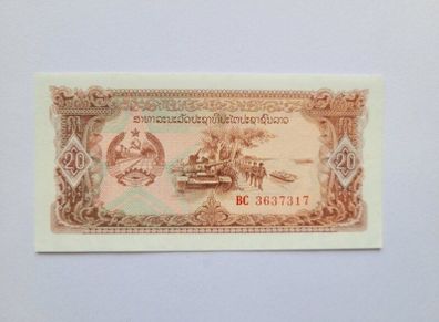 Laos 20 Kip 1979 Note