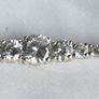 Vintage Sterling Silver 925 Tennis Bracelet  Cubic Zirconia Graduated Flexible Bangle Bracelet 16,7g Image 2