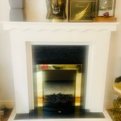 Freestanding Fireplace with electric fire