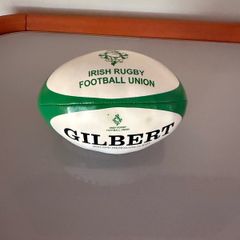 Gilbert Ireland mini rugby ball soft toy