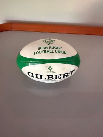 Gilbert Ireland mini rugby ball soft toy