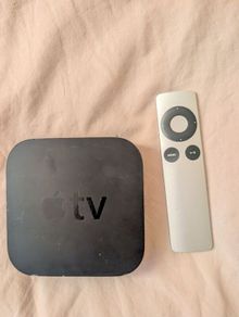 Apple TV (Model A1378) with Original Aluminium Remote