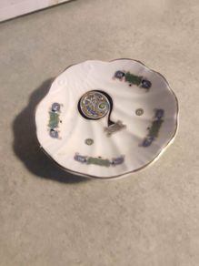 Royal Tara Book of Kells Letter Shell Shaped Trinket Dish a rare find. Handmade in Galway