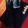 Black designer keds black trainers/boots Image 2
