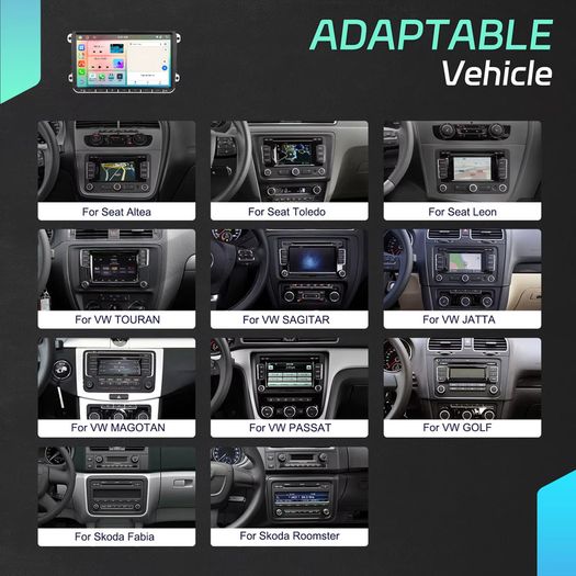 2+64g 9'' 2din Car Stereo For Vw Magotan Golf Passat Tiguan Caddy Multimedia Player Carplay Android Auto Wifi Gps Fm Rds Bt Car Audio
