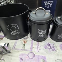 Potato, Onion & Storage Tins