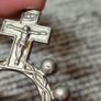 Vintage Italian Silver Rosary Ring / Decade Finger Rosary Image 2