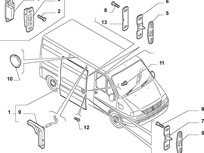Sliding Door Locator (Fiat Ducato)