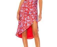 Lovers And Friends (Revolve) Red And Purple Slip Dress