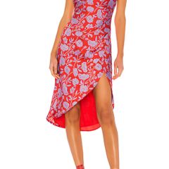Lovers And Friends (Revolve) Red And Purple Slip Dress