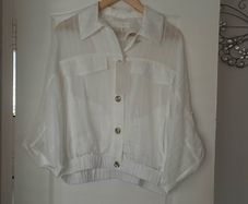 Zara white size M top