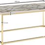 Coffee Table 100 x 60 x 40 cm with Marble Look Image 2