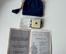 1.10Ct Black Diamond With Certificate
