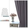 Grey Blackout Thermal Insulated Curtains for Bedroom, 46 x 54 Inch Short Eyelet Curtains & Drapes, Soft Black Out 2 Panels for Window Living Room/Kitchen Image 3