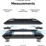 Weighing Scales for Body Weight, Digital Bathroom Scales with Bluetooth, Body Fat Scales, 12 Measurements, Weight/Body Fat/BMI, Fitness Body Composition Analysis, Black, lbs/kg, Smart Scale A1 Image 5