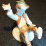 "Fear of frog" rare antique Herend figurine Image 2