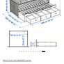 HEMNES Day-bed w 3 drawers/2 mattresses (80x200 cm) Image 3