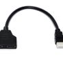 HDMI Splitter 1 to 2 Cable Male to Female M/F 1 in 2 out Adapter HDMI Converter Image 4