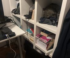 Heavy Duty Ikea shelving Unit solid Wood 9 compartments