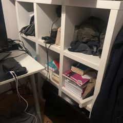 Heavy Duty Ikea shelving Unit solid Wood 9 compartments