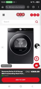 Samsung heatpump tumble dryer