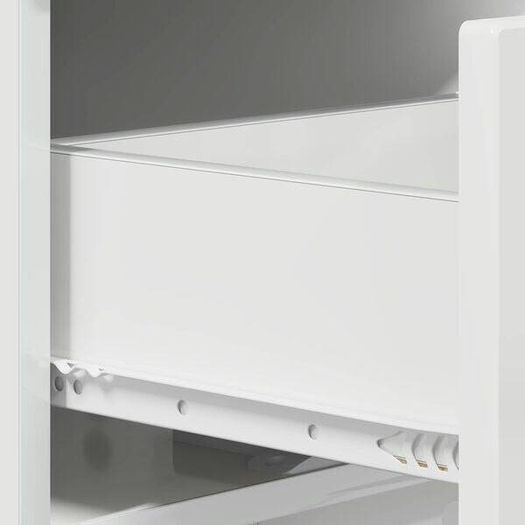 vidaXL High Gloss White 3-Drawer Sideboard