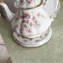 Teapot Paragon Victoriana Rose Large Teapot Fine Bone China Made in England. pluse resting dish rose patrone Image 10