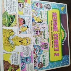 Sesame Street 2 book and record lp