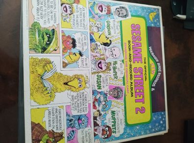 Sesame Street 2 book and record lp