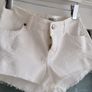 TOPSHOP Moto DAISY White Denim Hotpants Sz 8UK Image 8