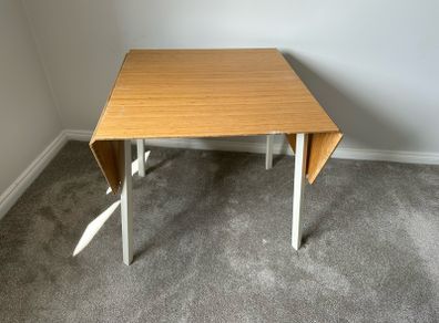 Drop Leaf bamboo table