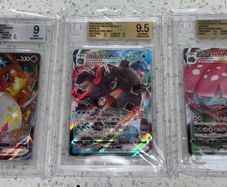 Pokemon Cards Graded Vmax Trio