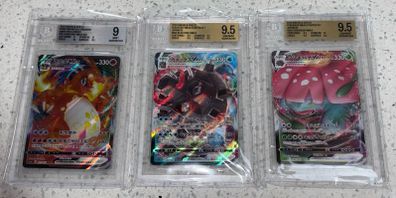 Pokemon Cards Graded Vmax Trio