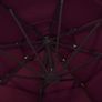 4-Tier Parasol with Aluminium Pole Bordeaux Red 3x3 m Image 4