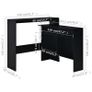Bar Table with 2 Table Tops Black 130x40x120 cm Image 10
