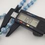 Vintage Venetian Style Light Blue White Dotted Glass Beads Necklace Image 5